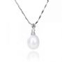 oval shape freshwater pearl pendant